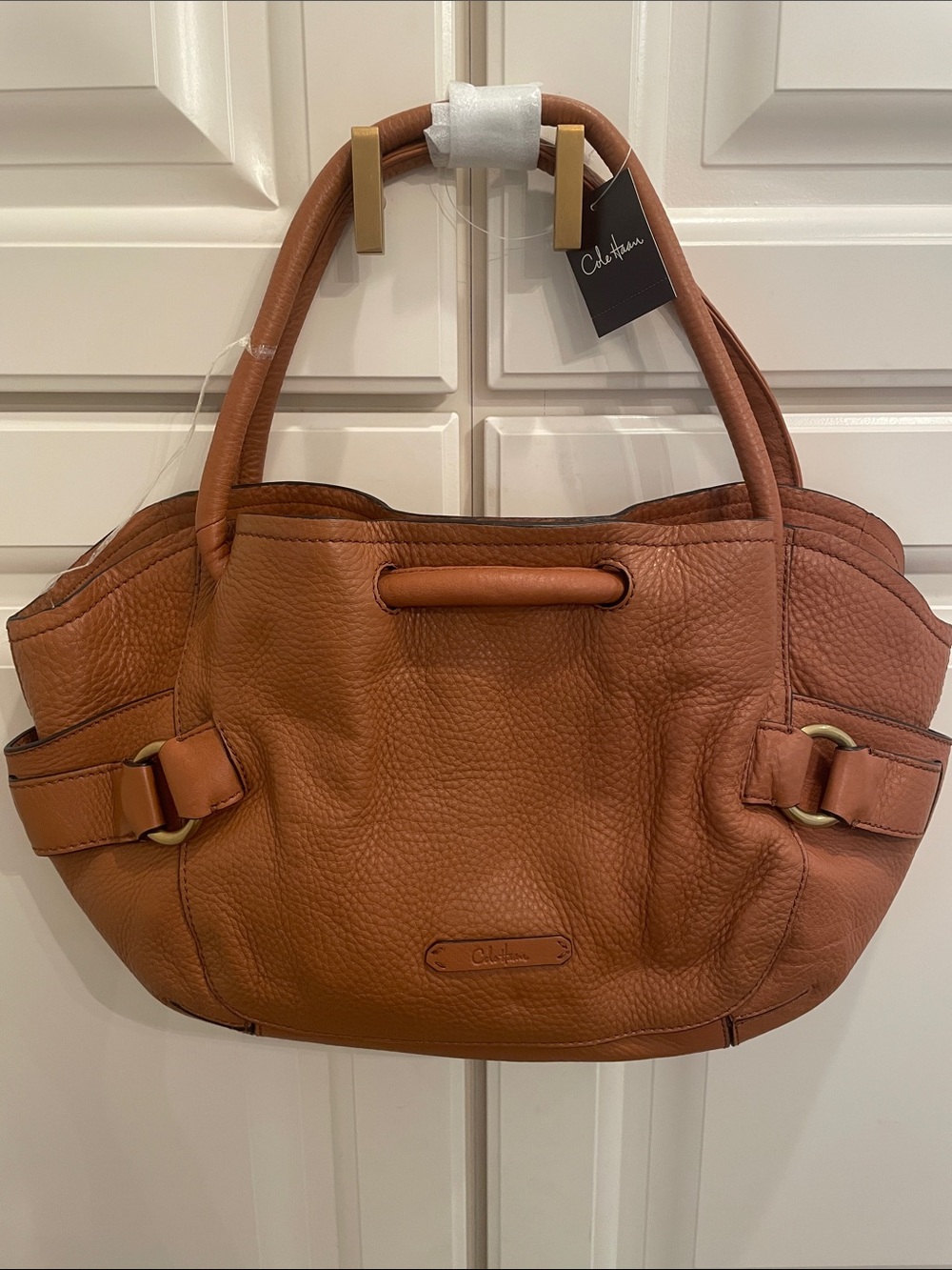 Cole Haan NEW camel lunch tote bag